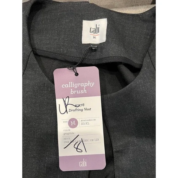 CAbi Style 3178 | Sleeveless Drafting Vest | Size M | NWT - Picture 4 of 4